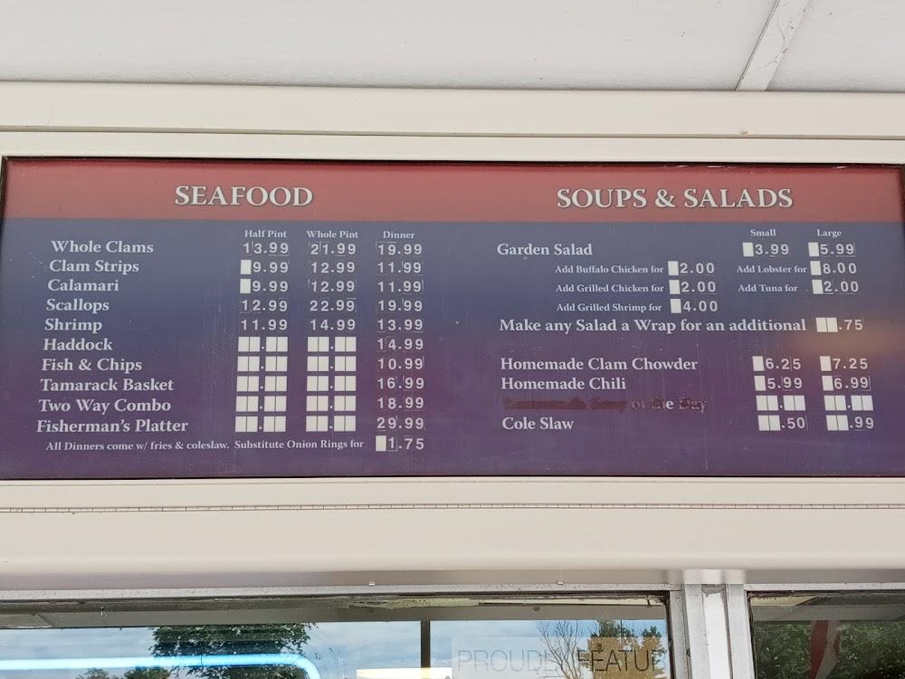 Tamarack Restaurant Menu image 4